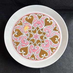 1970s Mikasa Duplex Pink Scroll  2523 by Ben Siebel JAPAN preowned